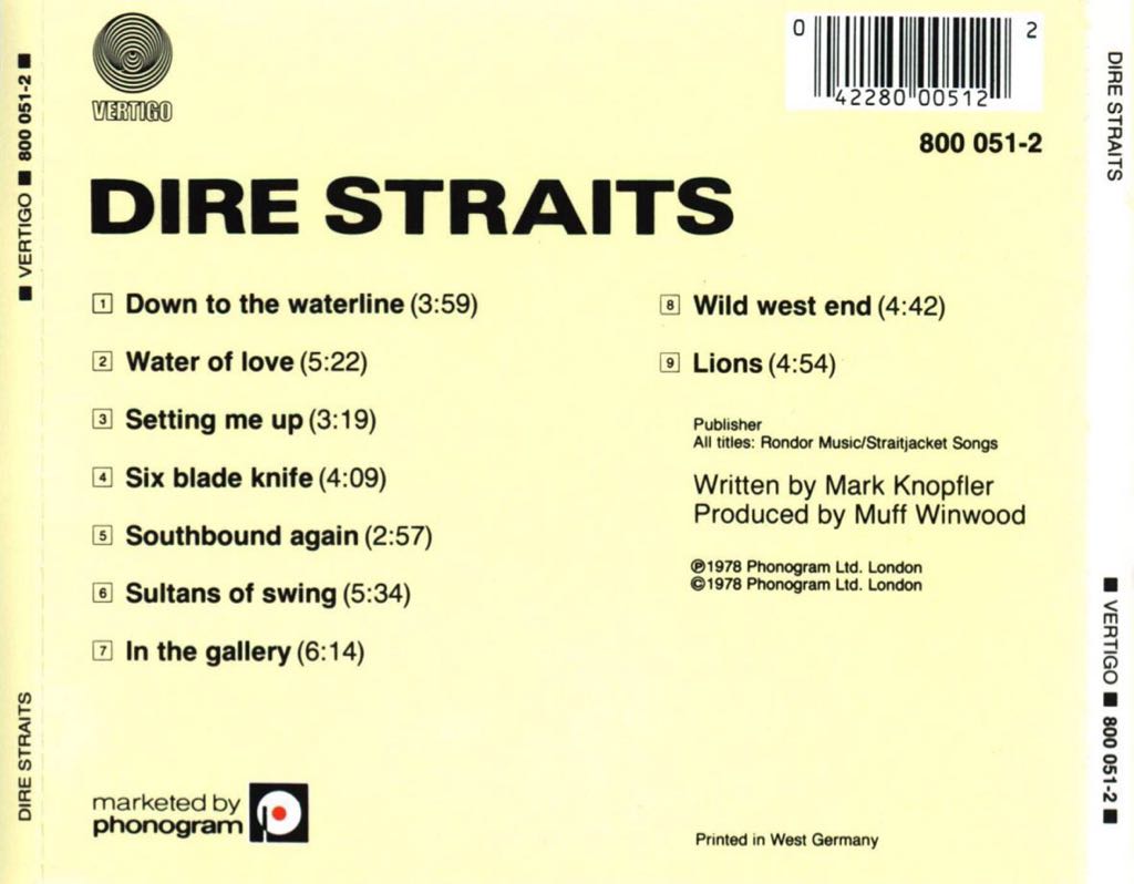 Dire Straits - Dire Straits (12”) music collectible - Main Image 2
