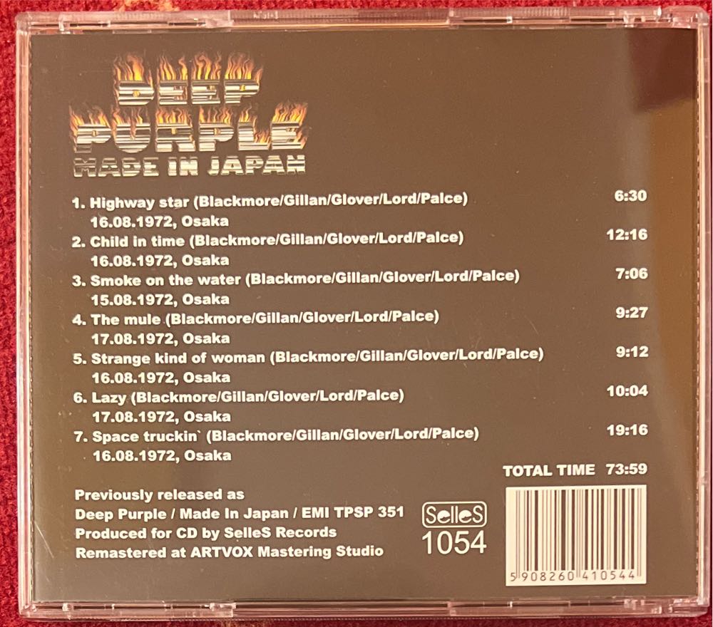 Made In Japan - Deep Purple (CD) music collectible [Barcode 5908260410544] - Main Image 2