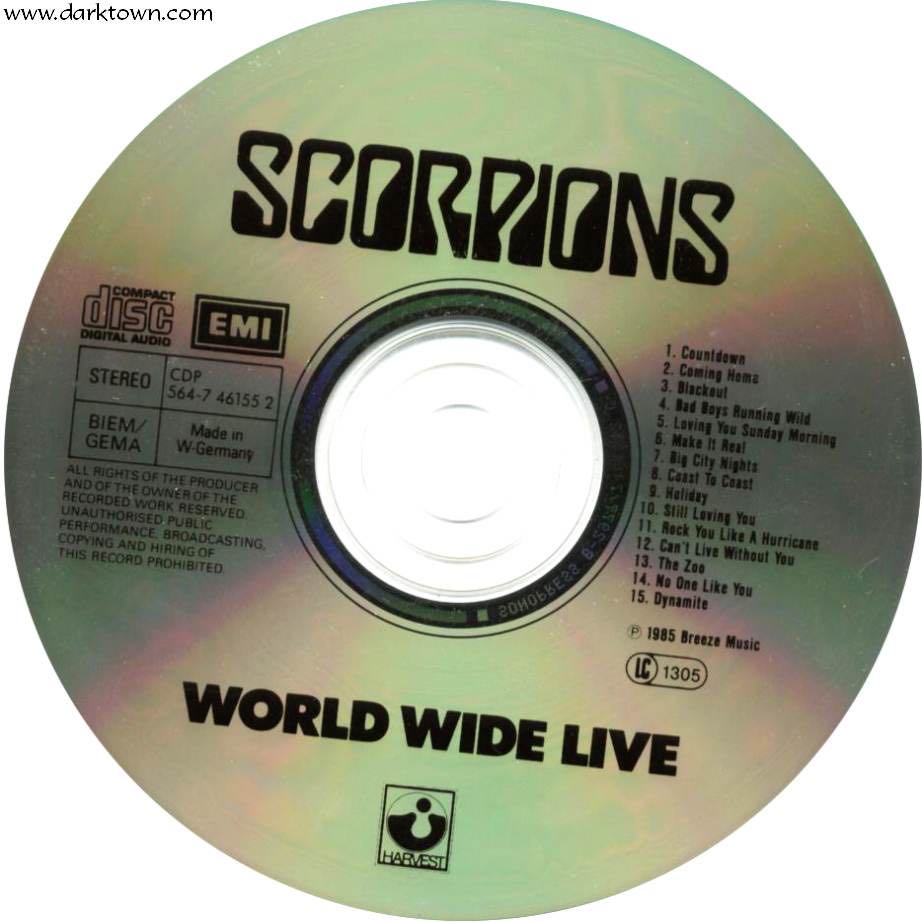 World Wide Live - Scorpions (CD) music collectible [Barcode 5099974615520] - Main Image 3