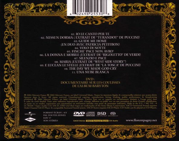 Baryton - Florent Pagny (CD) music collectible [Barcode 602498255292] - Main Image 2