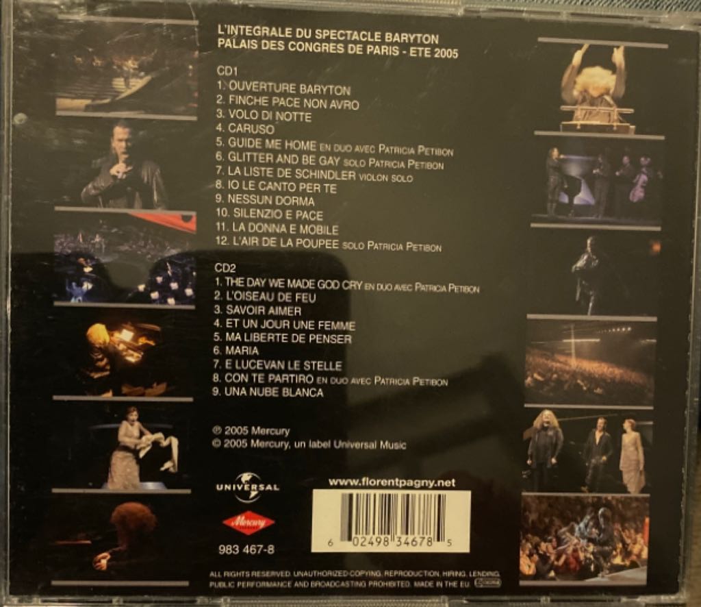 Baryton - Pagny, Florent (CD) music collectible [Barcode 602498346785] - Main Image 2