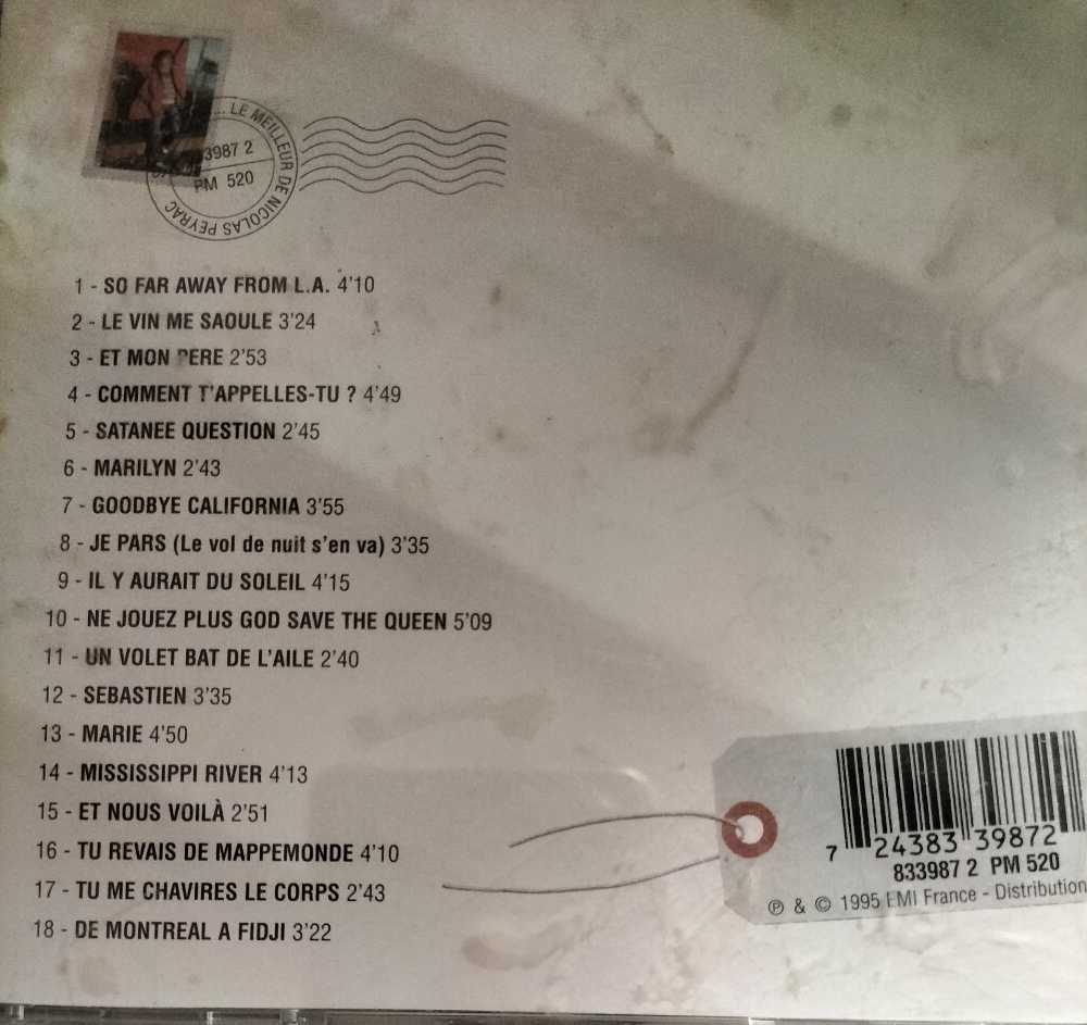 So Far Away Le Meilleur De - Peyrac, Nicolas (CD) music collectible [Barcode 724383398720] - Main Image 2