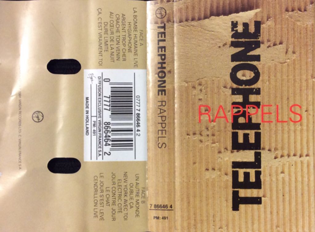 Rappels - Telephone (Cassette) music collectible [Barcode 077778664642] - Main Image 1