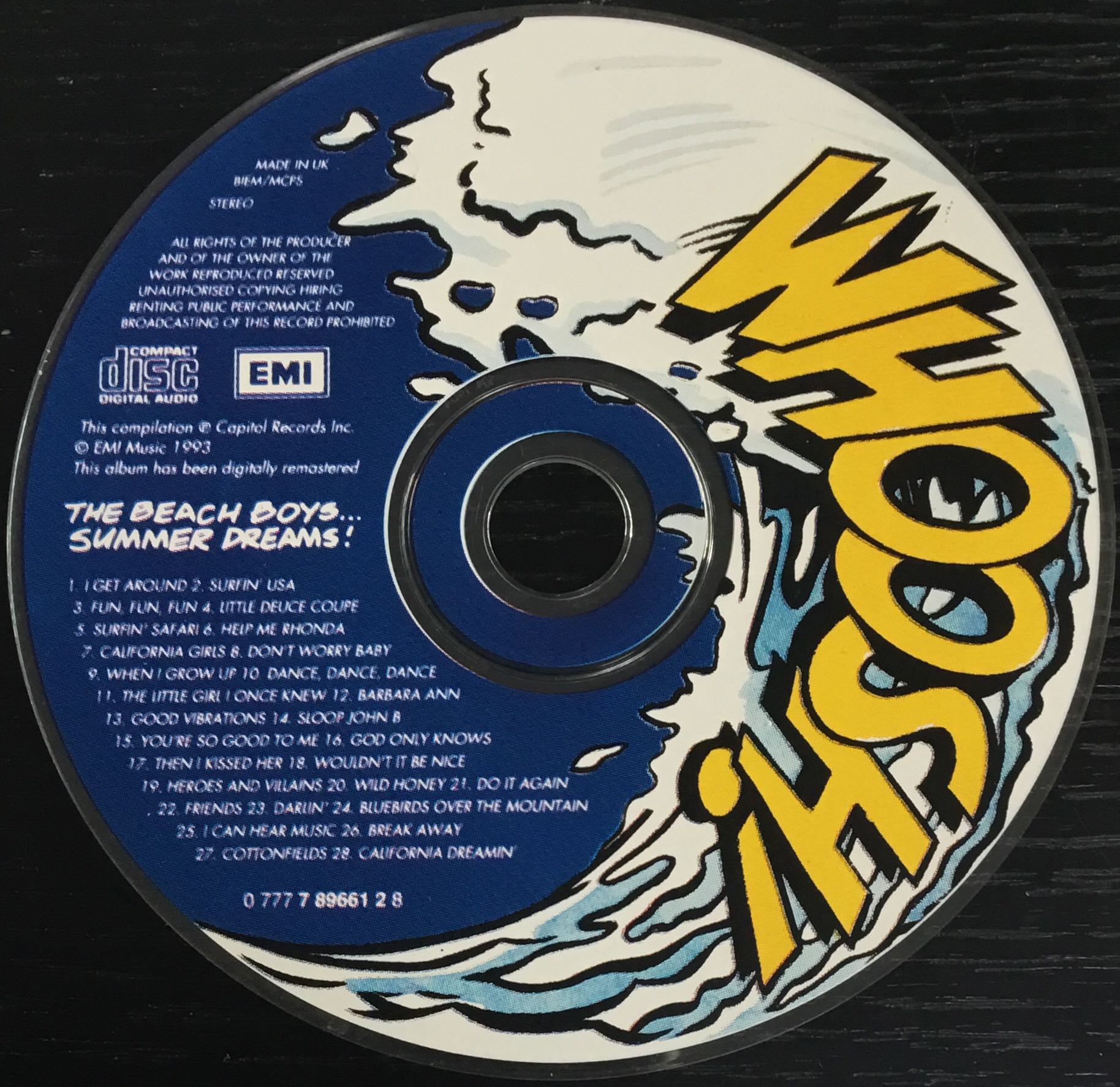 Summer Dreams - Beach Boys, The (CD - 72) music collectible [Barcode 077778966128] - Main Image 4