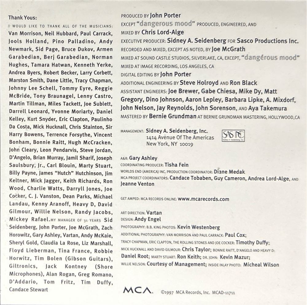 Deuces Wild - King, B.B. (CD - 6131) music collectible [Barcode 008811171124] - Main Image 3