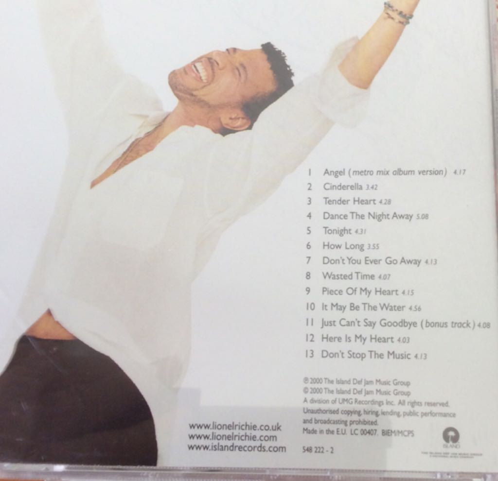 Renaissance - Lionel Richie (CD) music collectible [Barcode 731454822220] - Main Image 2