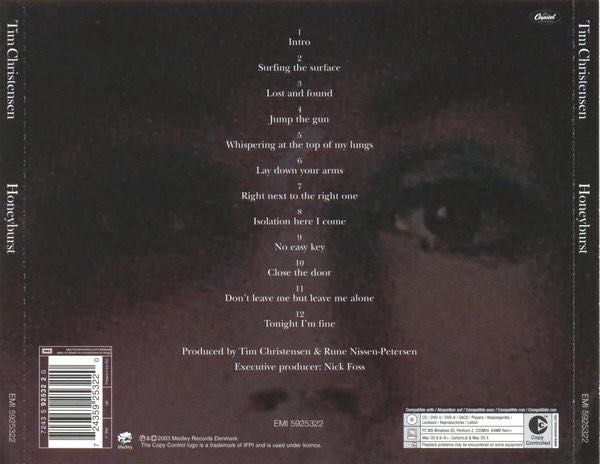 Honeyburst - Tim Christensen (CD - 54) music collectible [Barcode 724359253220] - Main Image 2