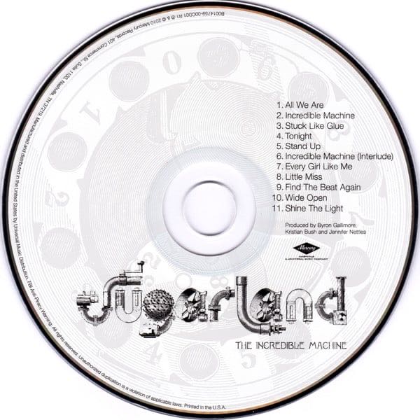 The Incredible Machine - Deluxe Edition - Sugarland (CD/DVD - 43) music collectible [Barcode 602527492810] - Main Image 3