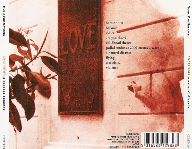 A Natural Disaster - Anathema (CD - 55:25) music collectible [Barcode 5016583129804] - Main Image 2