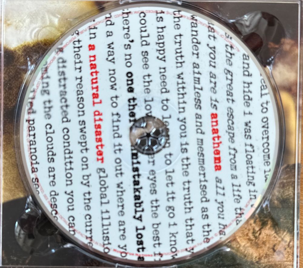 A Natural Disaster - Anathema (CD - 55:25) music collectible [Barcode 5016583129804] - Main Image 3