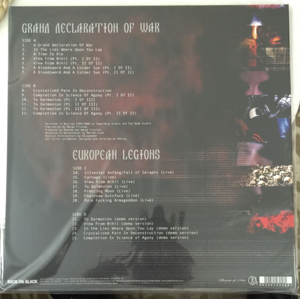 Grand Declaration Of War - Zz$ SOLD 2025 (12”) music collectible [Barcode 803341432581] - Main Image 2