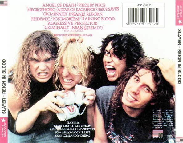 Reign In Blood - Slayer (CD - 2858) music collectible [Barcode 720642413128] - Main Image 2