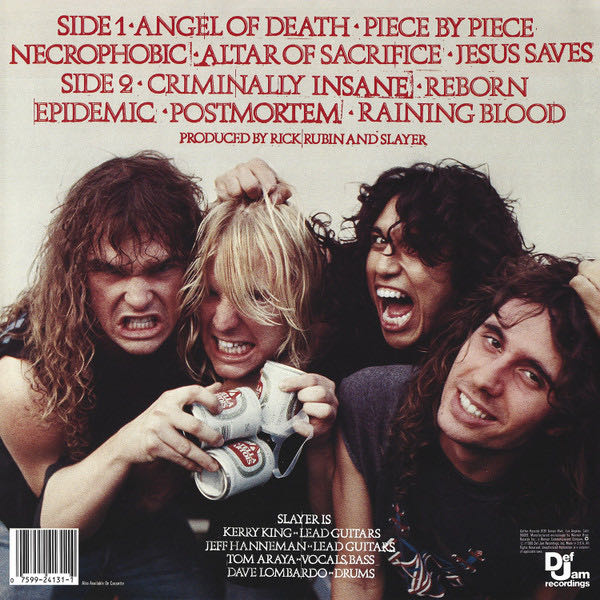 Reign In Blood - Slayer (12” - 28:58) music collectible [Barcode 886977419010] - Main Image 2