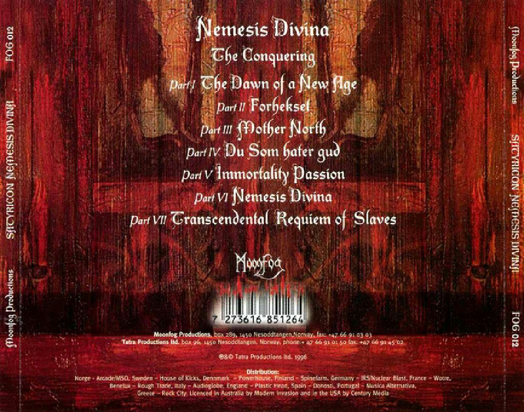 Nemesis Divina - Satyricon (WAV) music collectible - Main Image 2