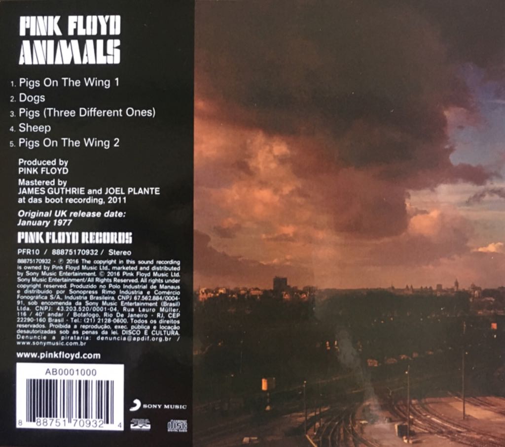 Animals - Pink Floyd (CD - 41) music collectible [Barcode 888751709324] - Main Image 2