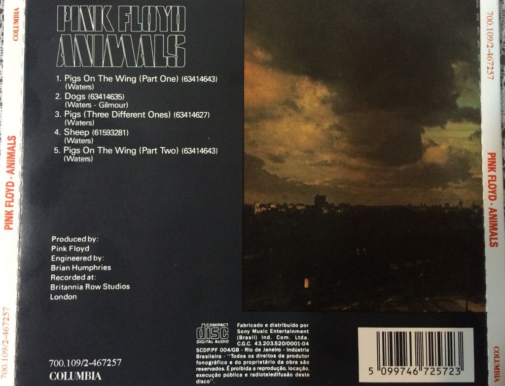 Animals - Pink Floyd (CD - 41) music collectible - Main Image 2