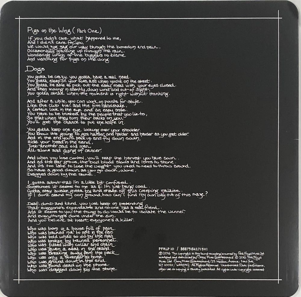 3 Animals - Pink Floyd (12” - 4142) music collectible - Main Image 3