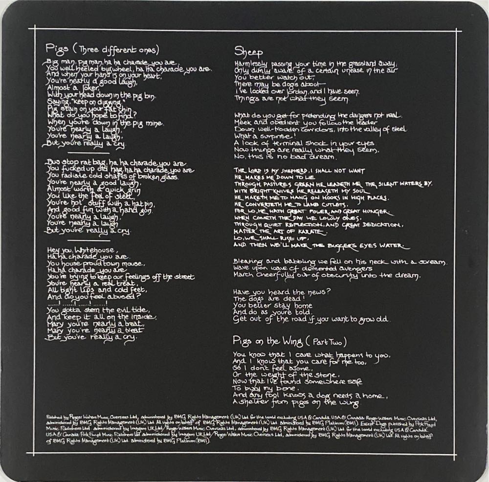 3 Animals - Pink Floyd (12” - 4142) music collectible - Main Image 4