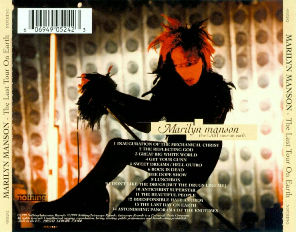 The Last Tour On Earth - Marilyn Manson (CD - 69) music collectible [Barcode 606949052423] - Main Image 2