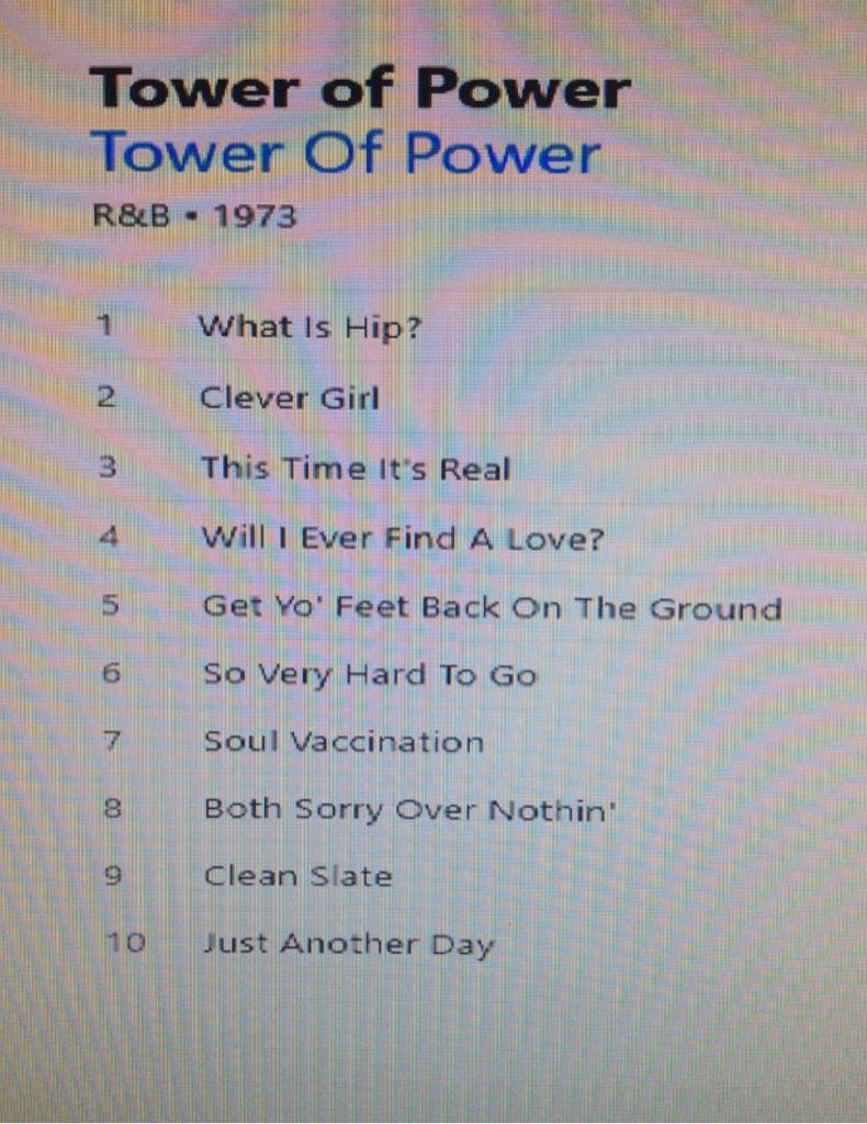 Tower Of Power - Tower Of Power (VinylDisc (vinyl CD) - 40) music collectible - Main Image 2