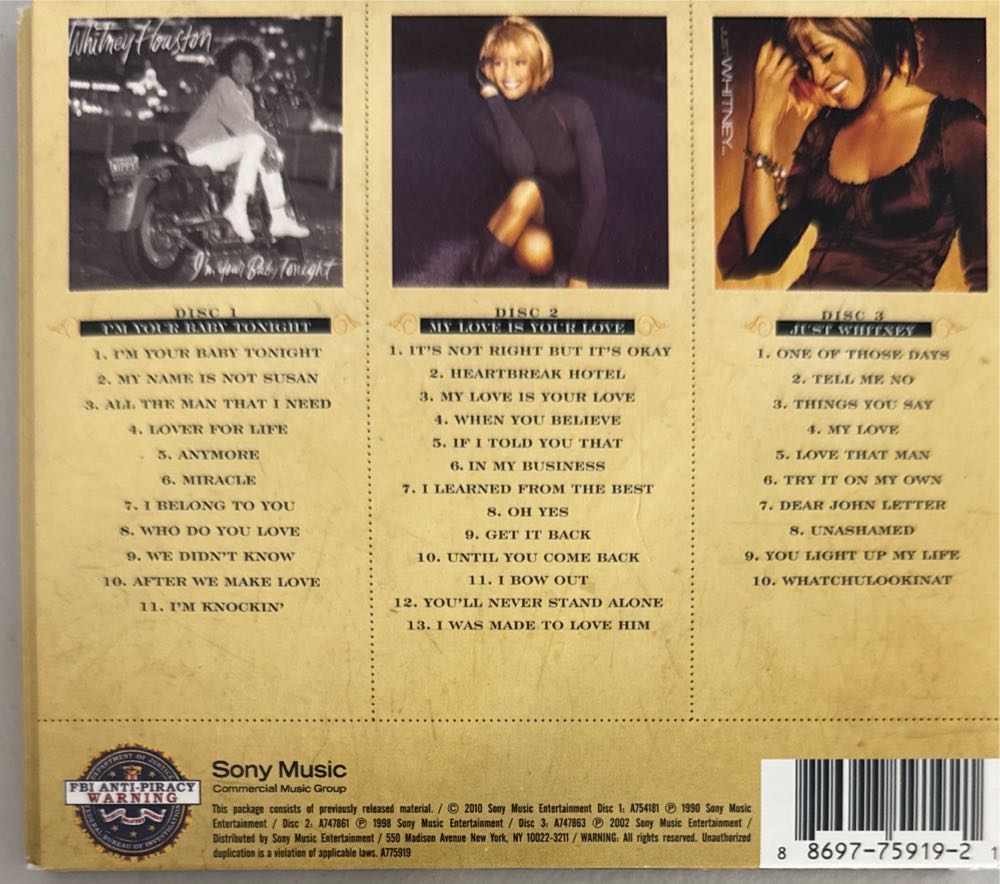 Im Your Baby Tonight - Houston, Whitney (CD) music collectible [Barcode 886977591921] - Main Image 2