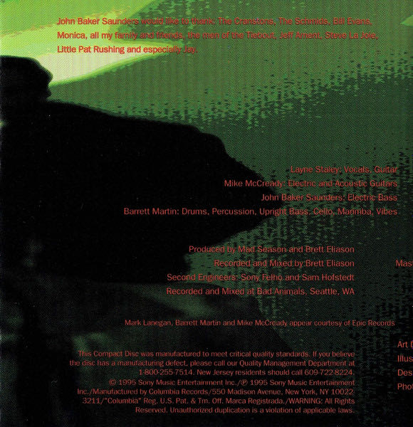 Above - Mad Season (CD - 79) music collectible [Barcode 8713748980726] - Main Image 3