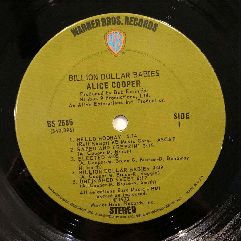 Billion Dollar Babies - Cooper, Alice (12” - 41) music collectible - Main Image 3