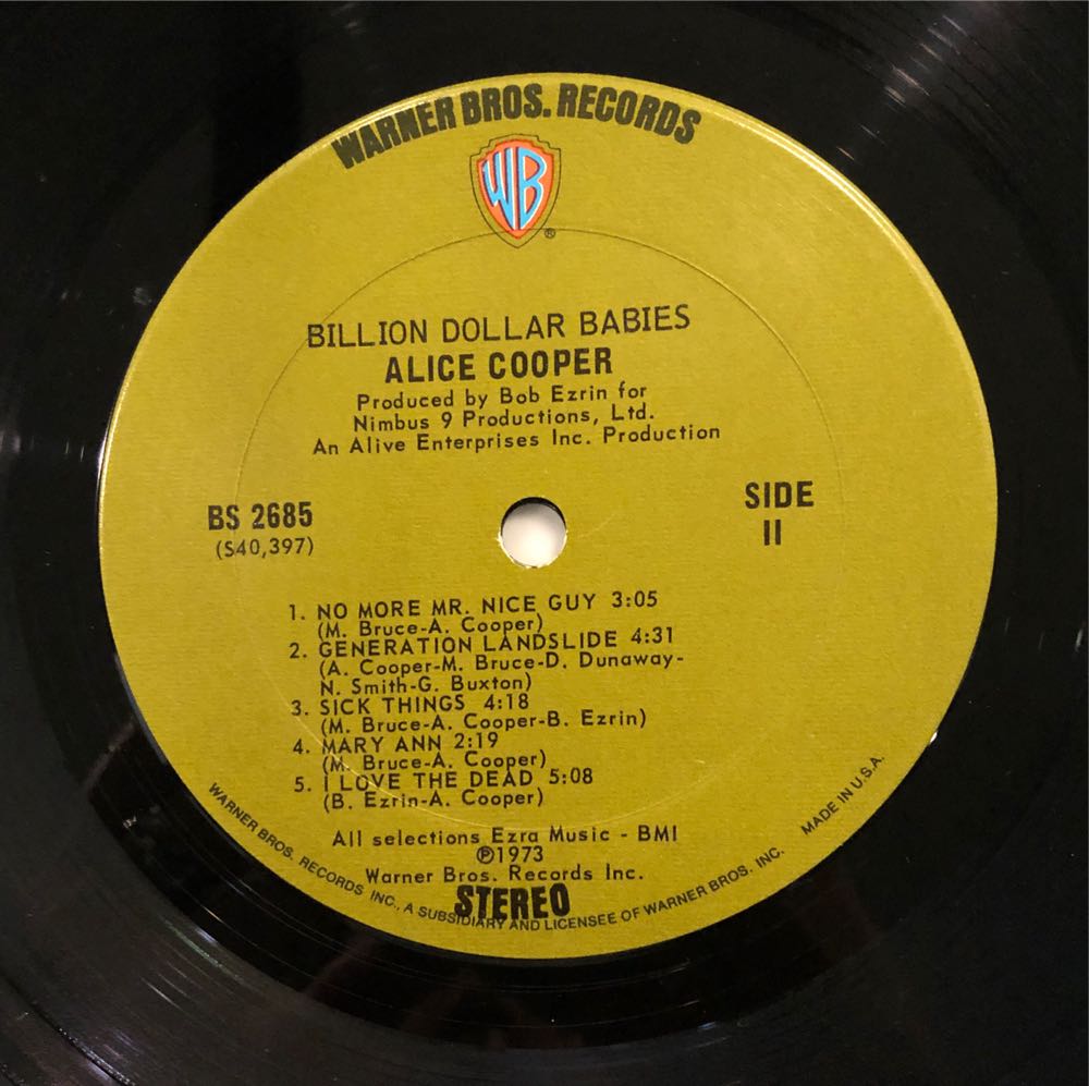 Billion Dollar Babies - Cooper, Alice (12” - 41) music collectible - Main Image 4