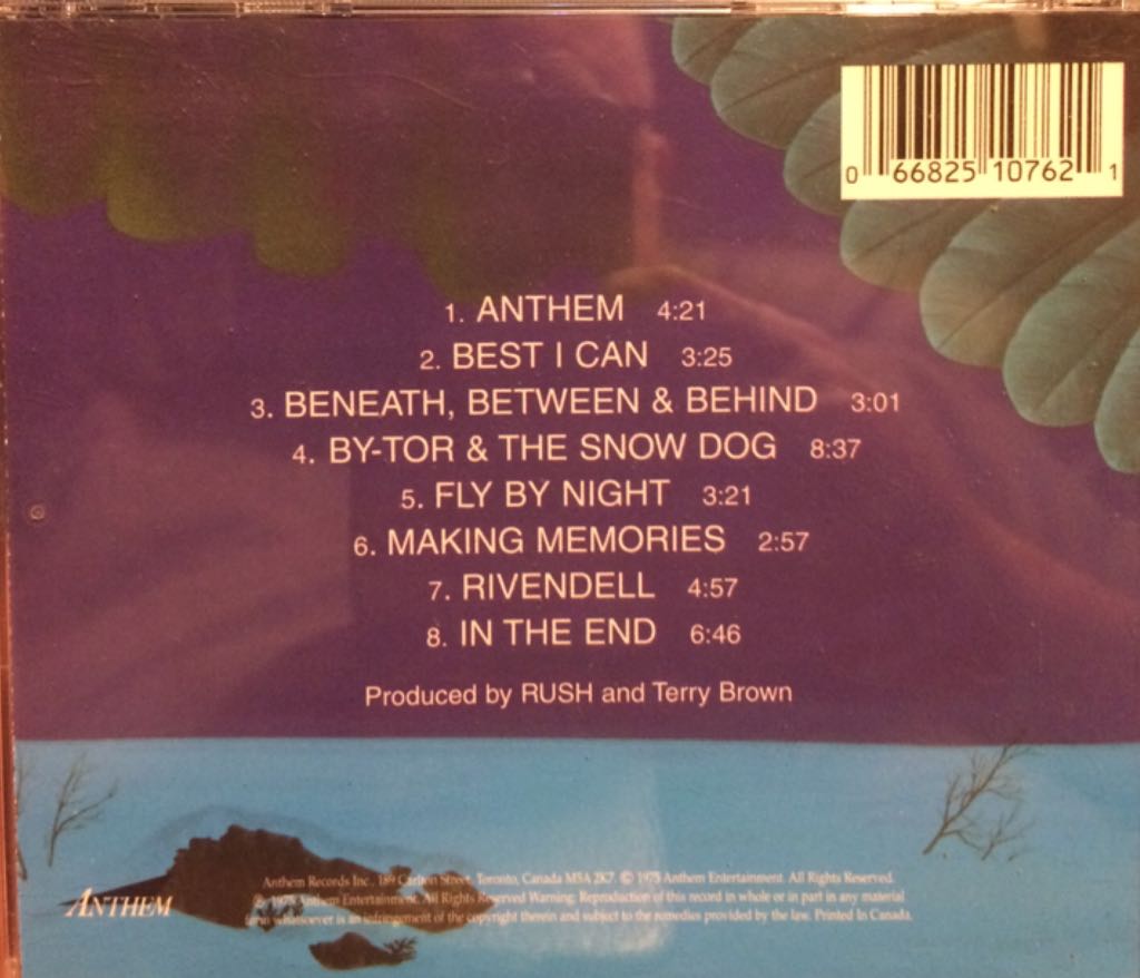 Fly By Night - Rush (12” - 37:18) music collectible [Barcode 066825107621] - Main Image 2