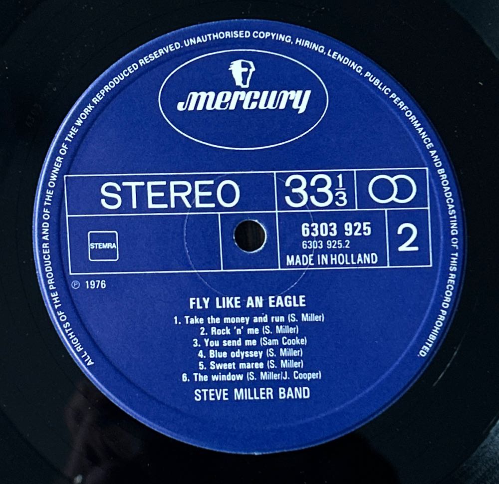 Fly Like An Eagle - Steve Miller Band (12” - 38) music collectible [Barcode 5034504304123] - Main Image 4