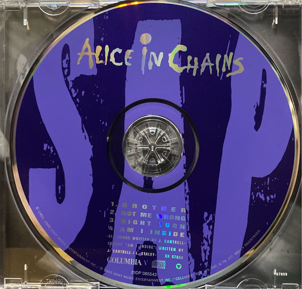 Sap - Alice In Chains (CD - 21) music collectible [Barcode 886972323220] - Main Image 3