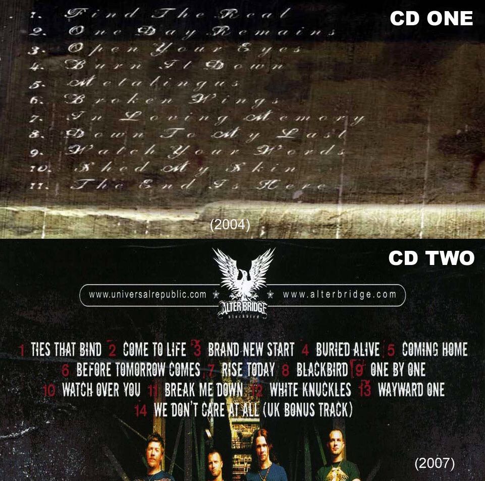 One Day Remains - Alter Bridge (CD-R - 56) music collectible [Barcode 5099751788621] - Main Image 2