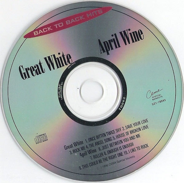 Back To Back Hits - Great White (CD) music collectible [Barcode 724381894323] - Main Image 3