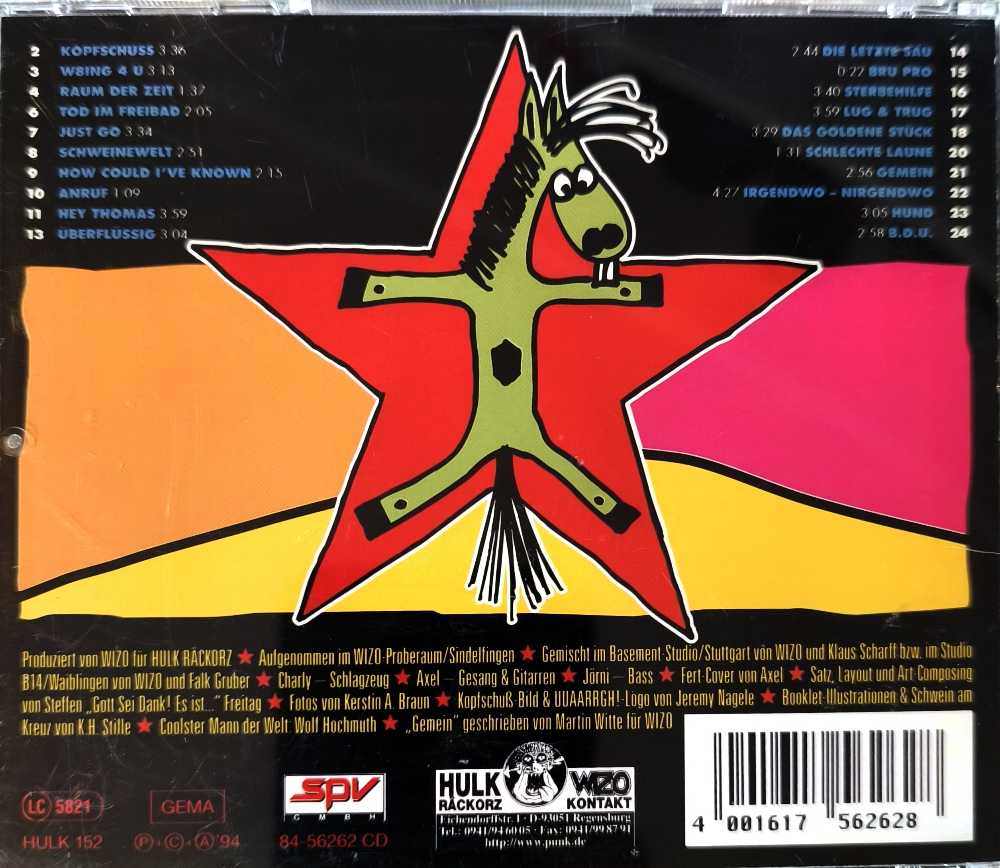 Uuaarrgh! - WIZO (CD) music collectible [Barcode 4001617562628] - Main Image 2