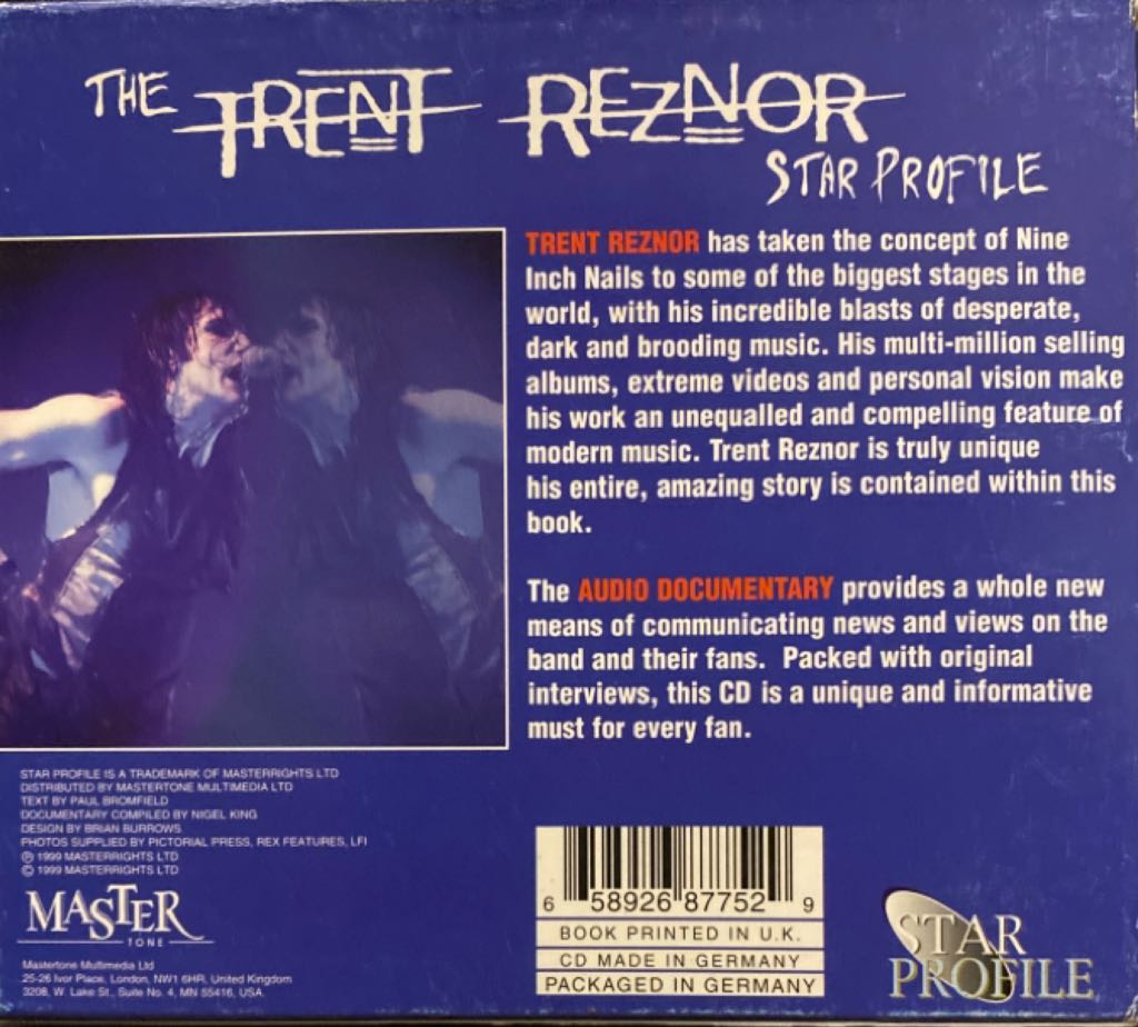 Trent Reznor Star Profile, The - Trent Reznor Interviews (CD) music collectible [Barcode 658926877529] - Main Image 2