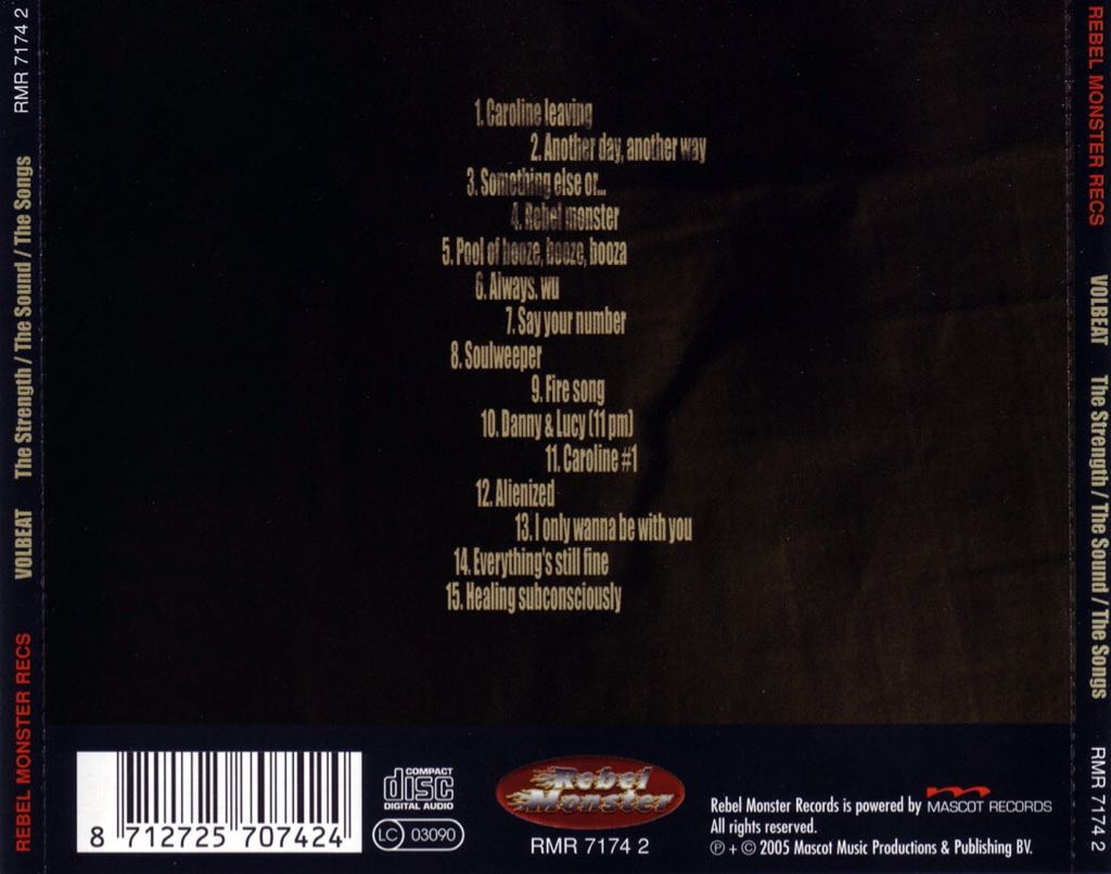 The Strength/The Sound/The Songs - Volbeat (CD - 55) music collectible [Barcode 020286138327] - Main Image 2