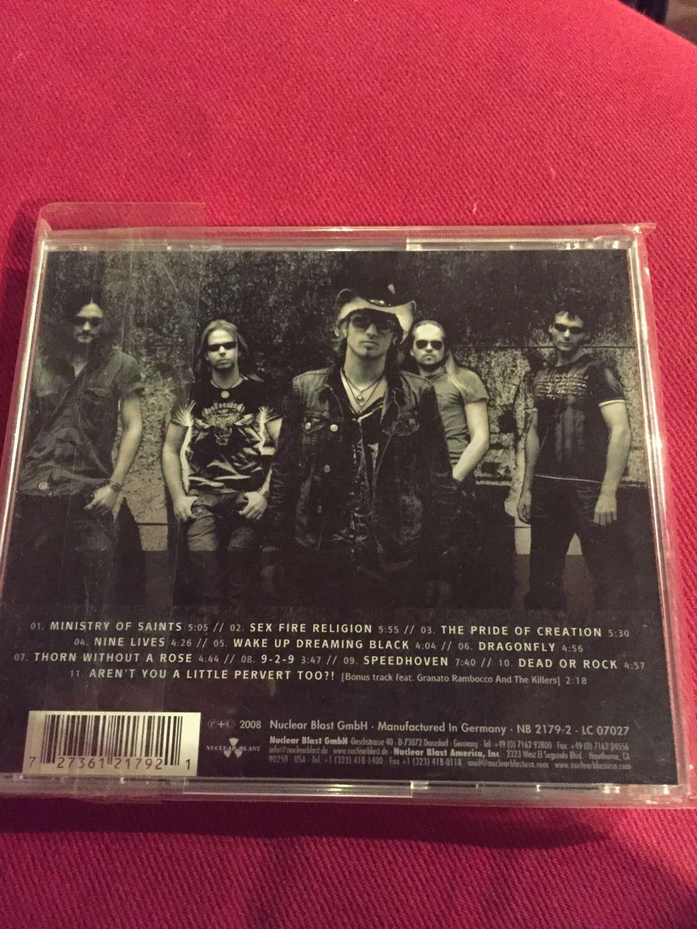 Tinnitus Sanctus - Edguy (CD) music collectible [Barcode 727361217921] - Main Image 2