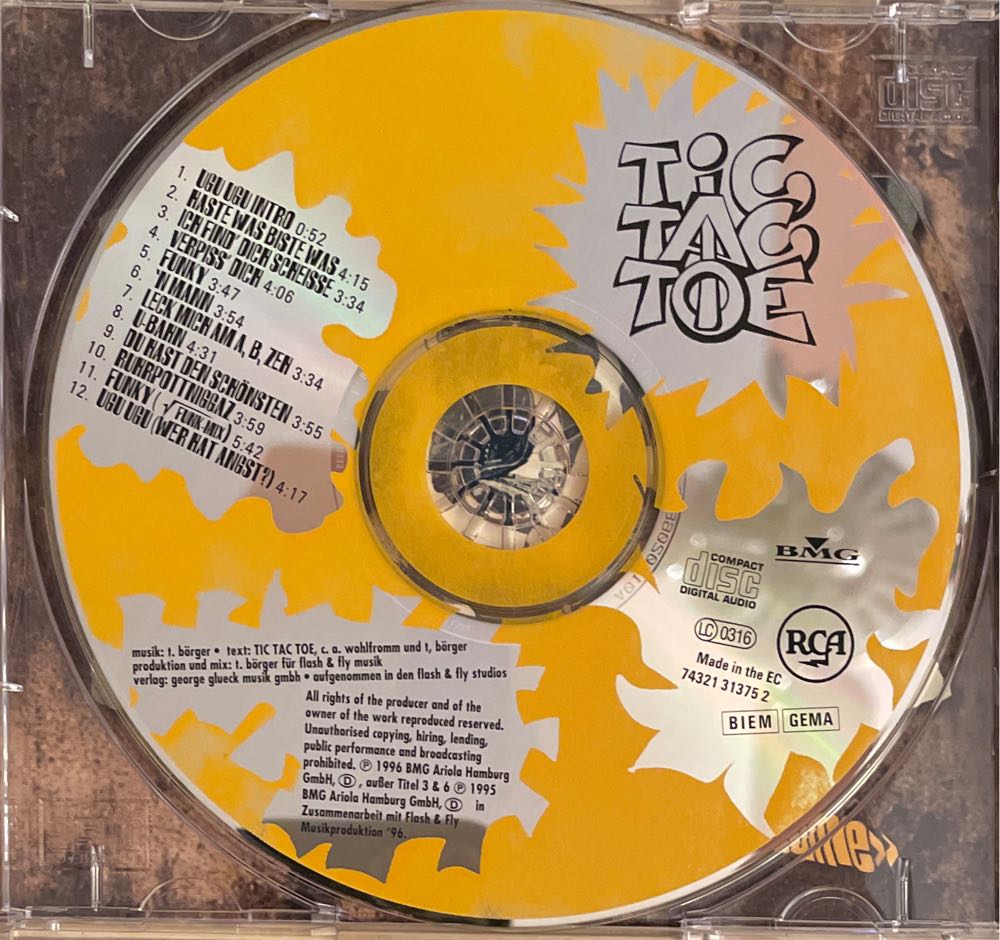 Tic Tac Toe - Tic Tac Toe (CD - 46) music collectible [Barcode 743213137520] - Main Image 3