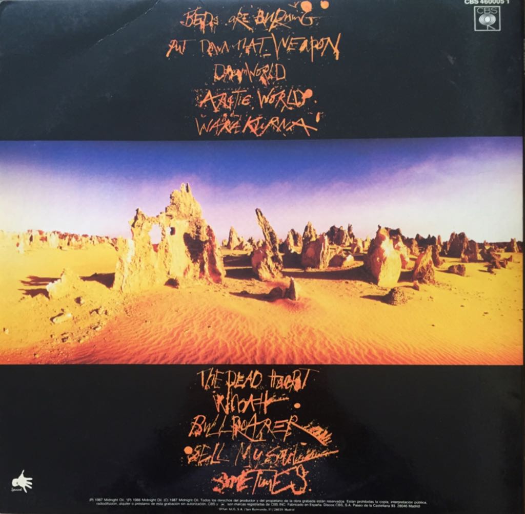 Diesel And Dust - Midnight Oil (12” - 4637) music collectible - Main Image 2