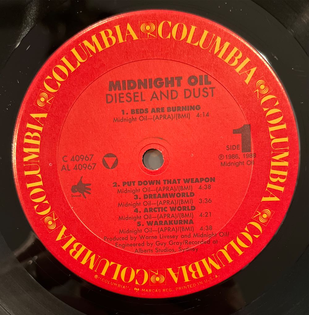 Diesel And Dust - Midnight Oil (12” - 4637) music collectible - Main Image 3