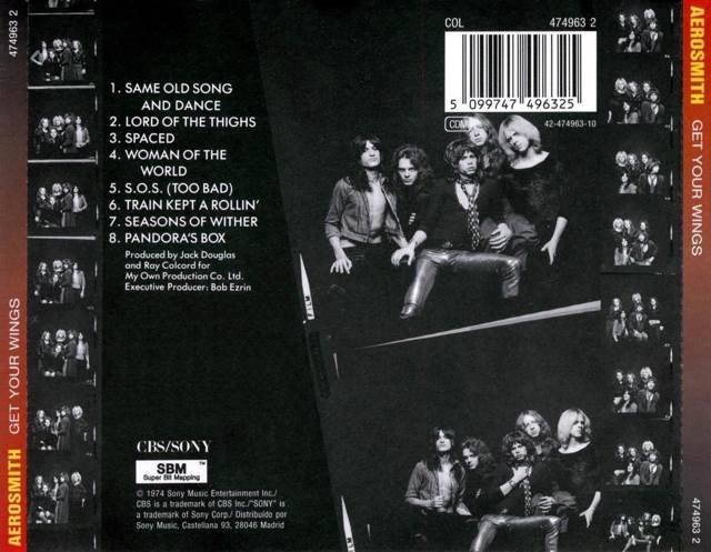 Get Your Wings - Aerosmith (CD - 3804) music collectible [Barcode 074645736129] - Main Image 2