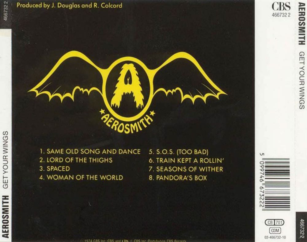 Get Your Wings - Aerosmith (CD - 3804) music collectible [Barcode 074645736129] - Main Image 3