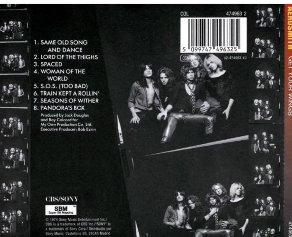 Get Your Wings - Aerosmith (CD - 3804) music collectible [Barcode 074645736129] - Main Image 4