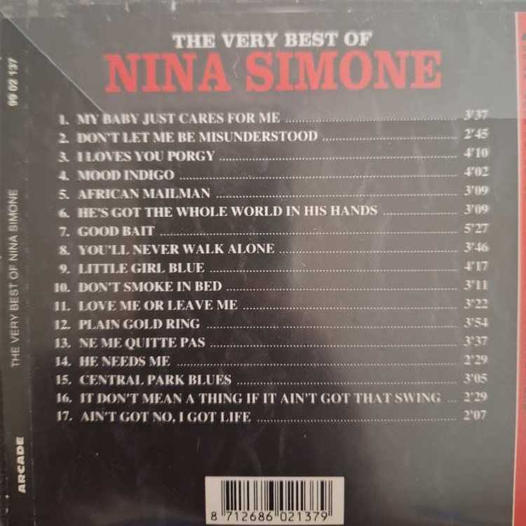The Very Best Of Nina Simone - Nina Simone (CD) music collectible [Barcode 8712686021379] - Main Image 2