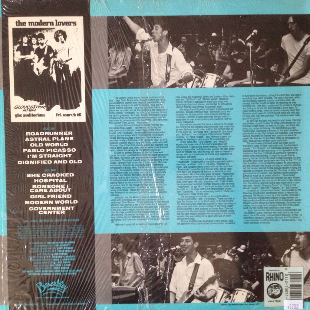 The Modern Lovers - Modern Lovers (12”) music collectible - Main Image 2