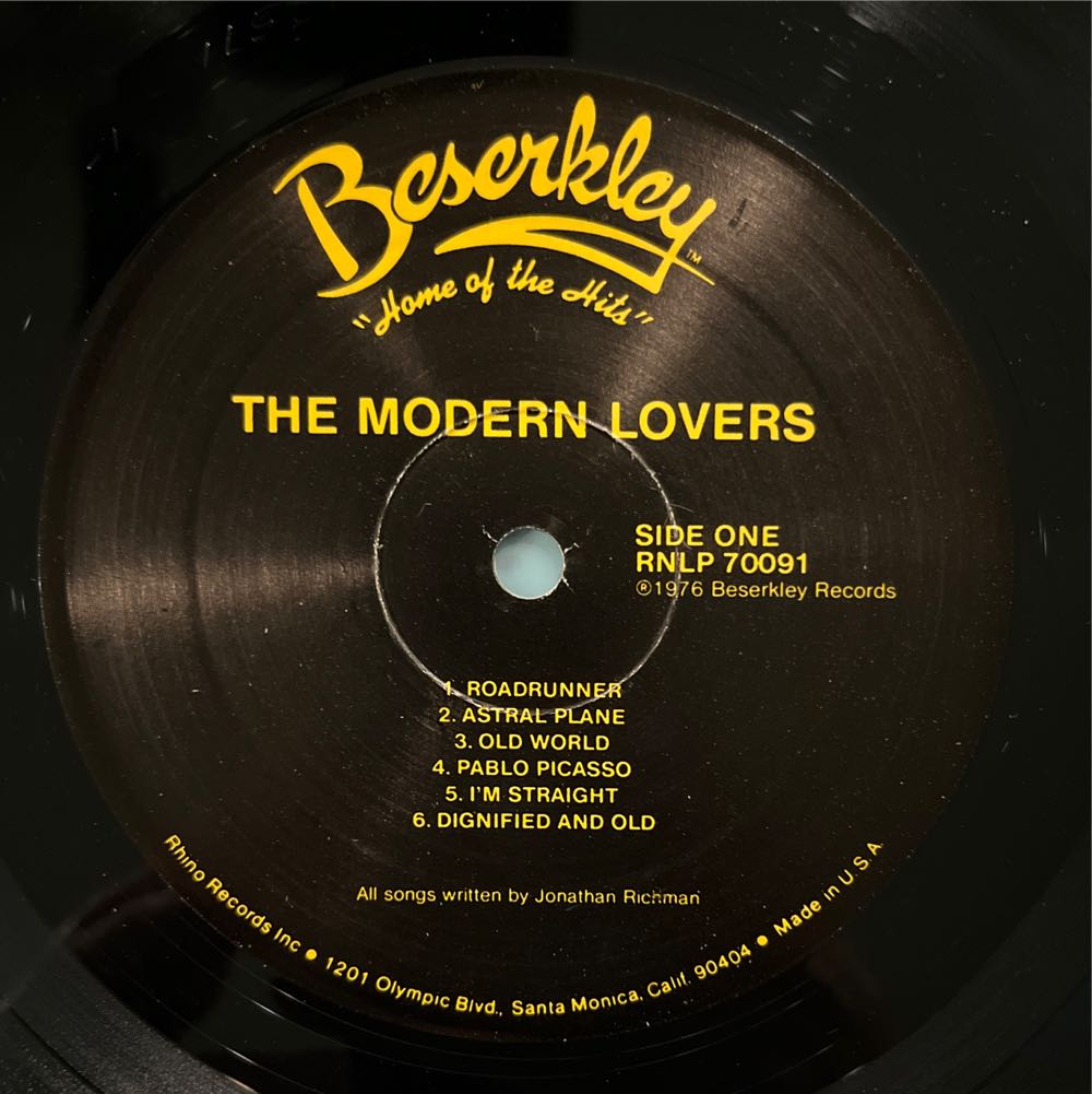 The Modern Lovers - Modern Lovers (12”) music collectible - Main Image 3