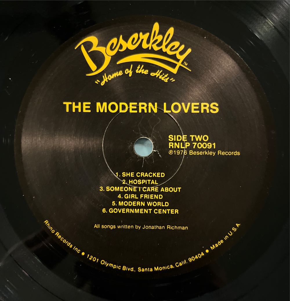 The Modern Lovers - Modern Lovers (12”) music collectible - Main Image 4