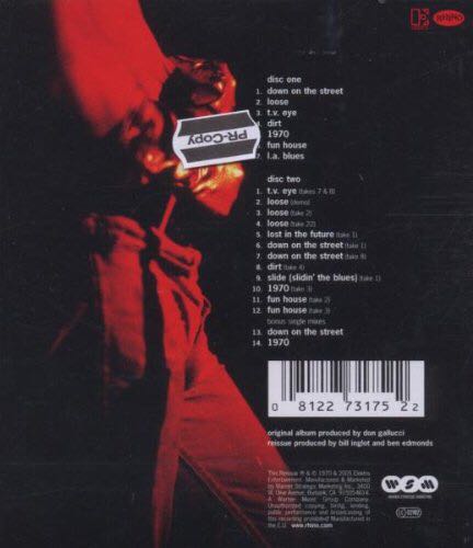 Fun House - Stooges, The (CD) music collectible [Barcode 9325583032189] - Main Image 2