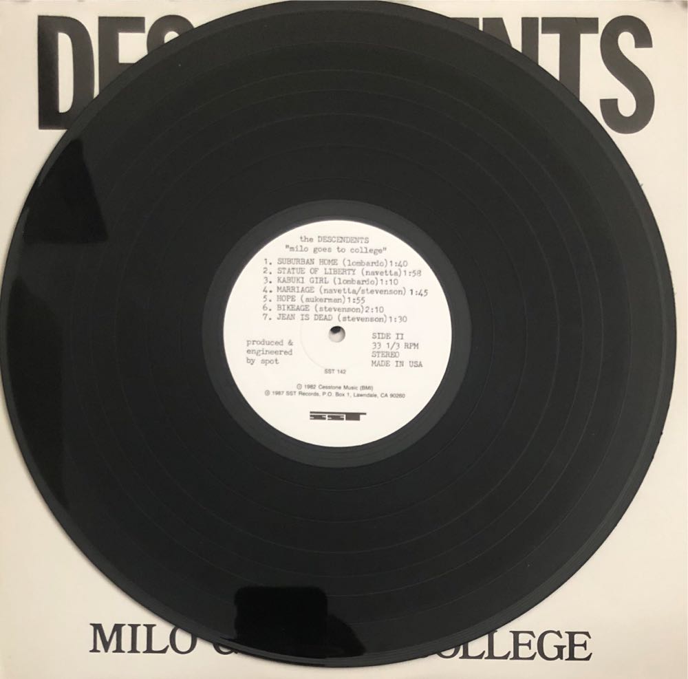 Milo Goes To College - Descendents (12” - 22) music collectible [Barcode 018861014210] - Main Image 3