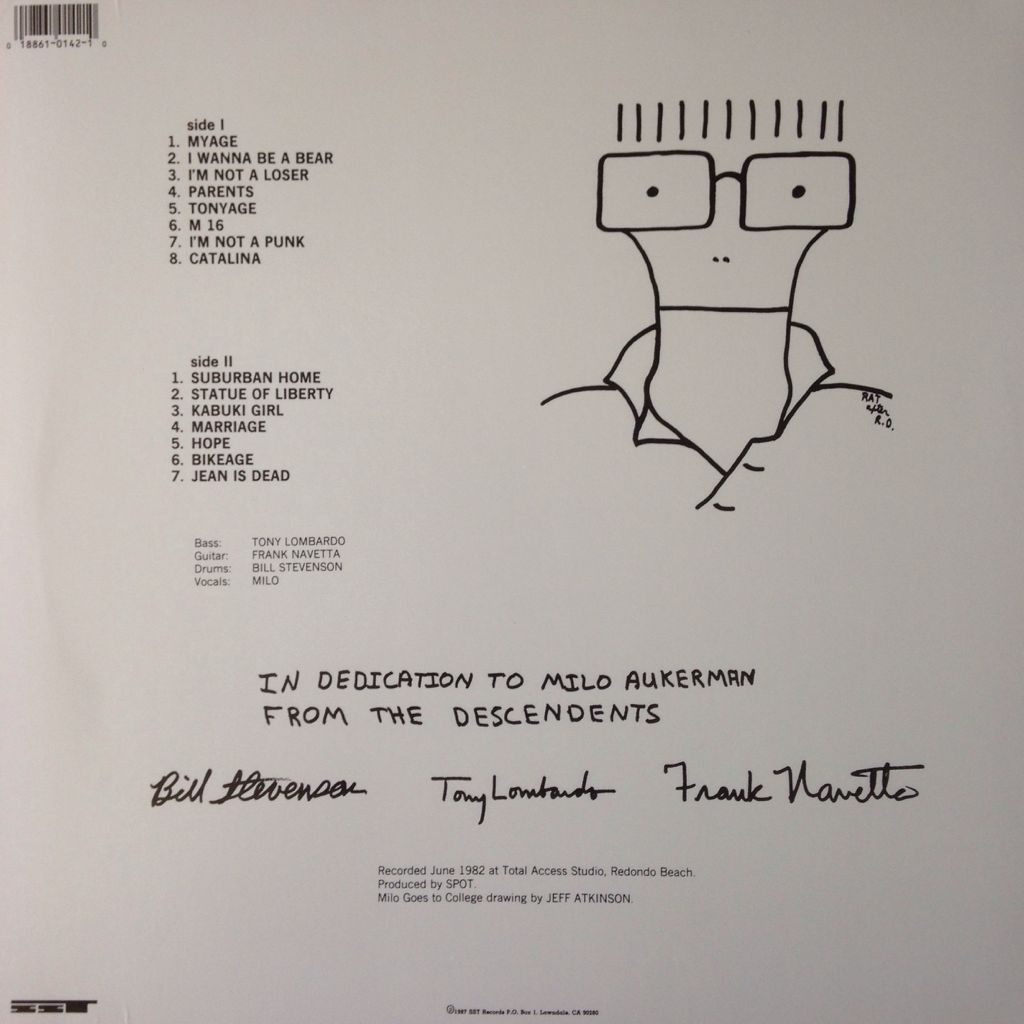 Milo Goes To College - Descendents (12”) music collectible - Main Image 2
